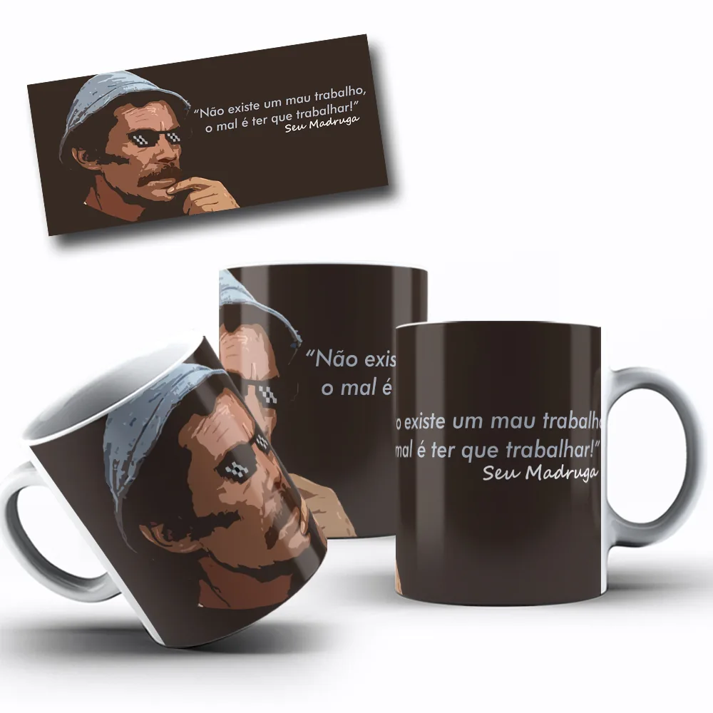 Prévia de caneca personalizada - Humor